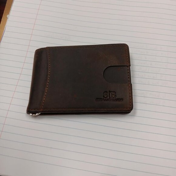 Men RFID Blocking Slim Bifold Genuine Leather Minimalist Front Pocket Wallets - Picture 3 of 11